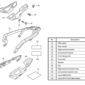 Portapacchi Originale Honda Africa Twin 1100 2020 2021