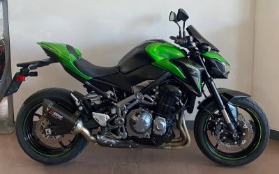 Kawasaki Z900 usata anno 2018 con scarico Akrapovic in carbonio, 17.378 km, in vendita da Motomarche Senigallia
