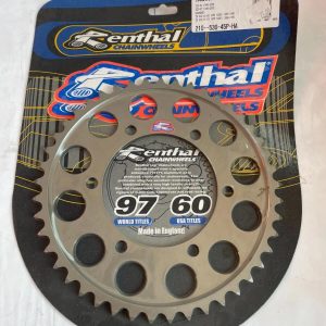 Corona Renthal in Ergal 45 denti passo 530 per Yamaha YZF-R1 R7 e Kawasaki GPZ GPX 600