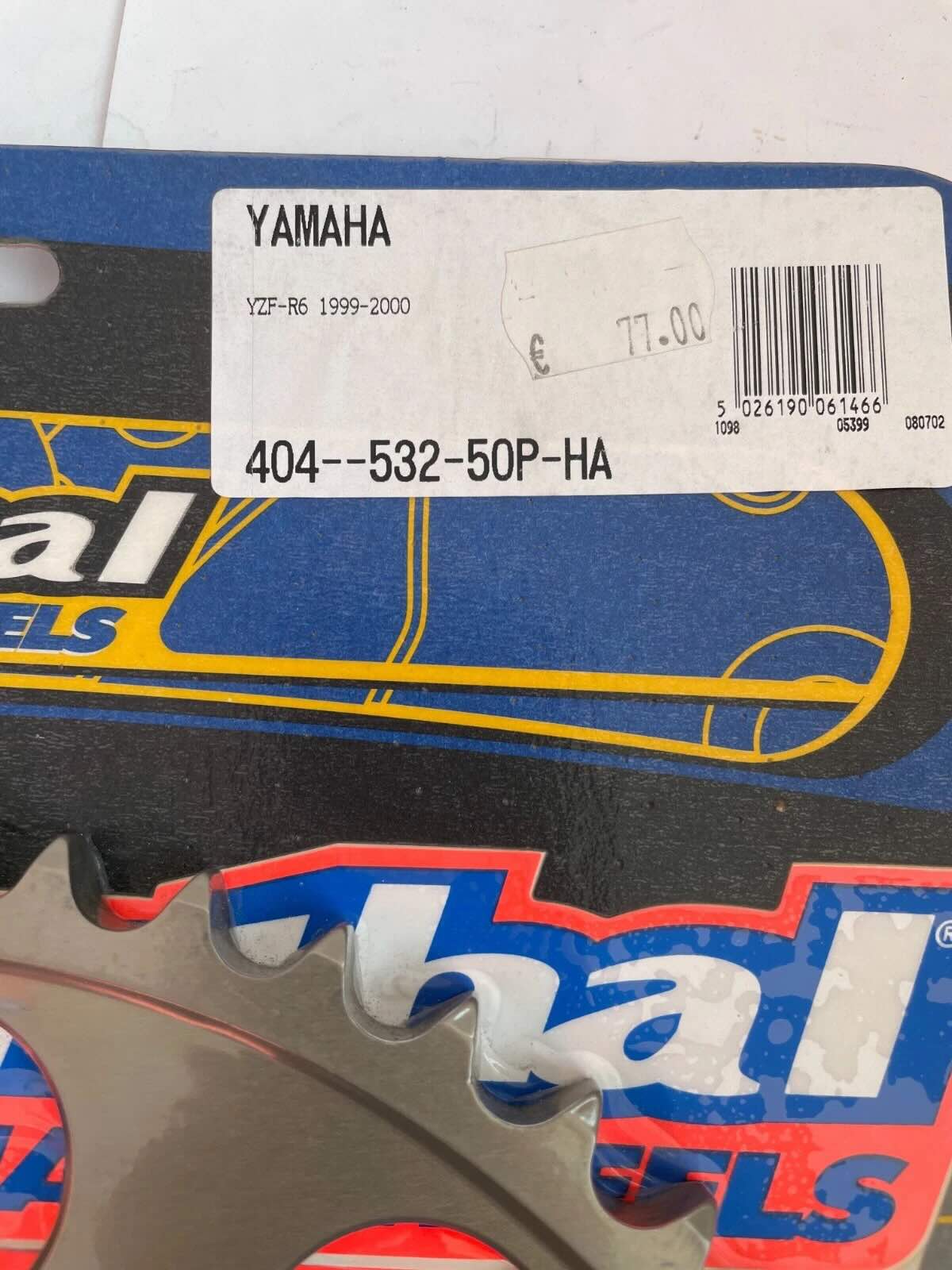 Corona Renthal in Ergal 50 denti passo 532 per Yamaha YZF-R6 1999-2000