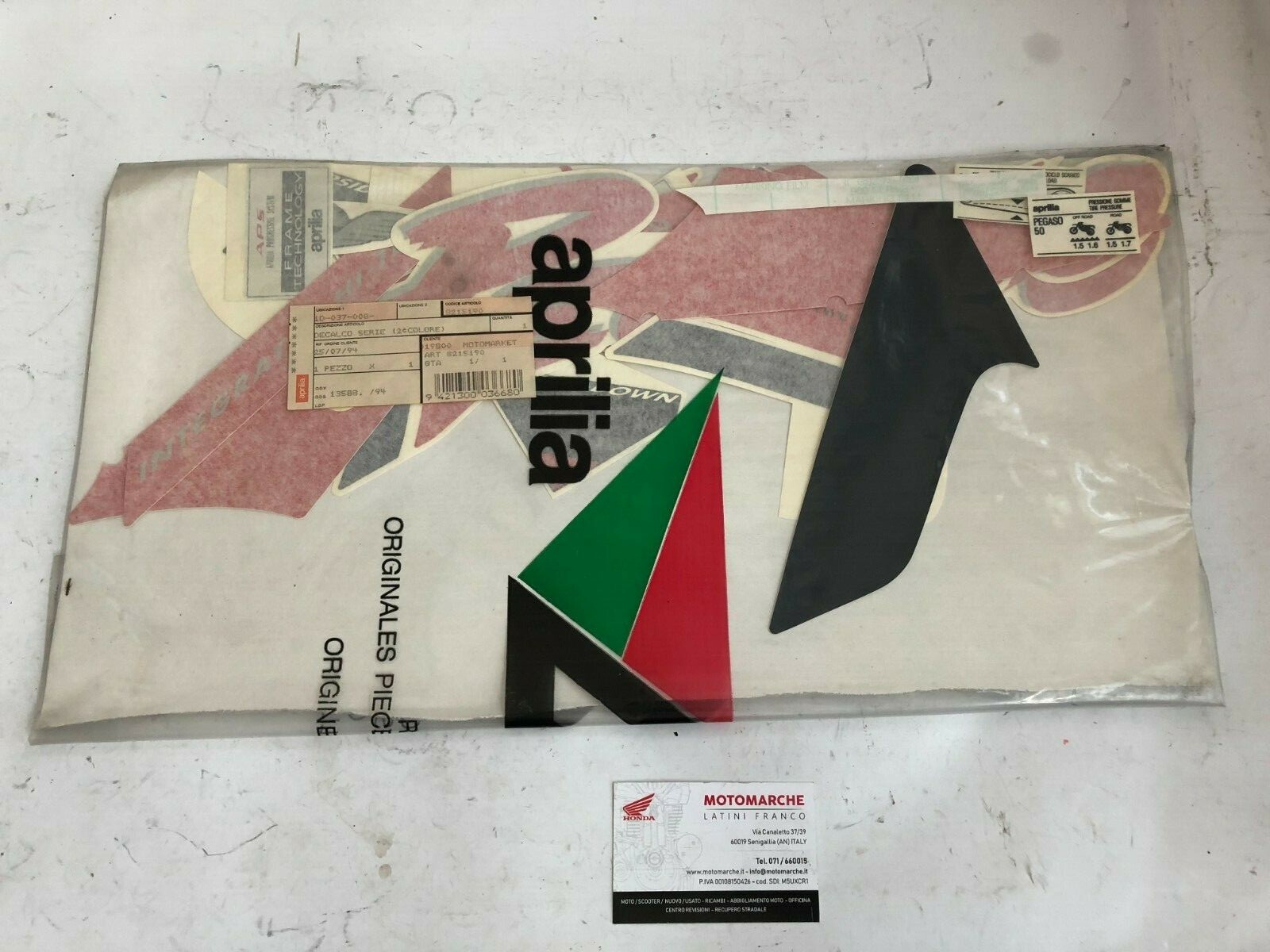 Serie Decalco Originale Aprilia Pegaso 50 ( '92 - '94 ) 8215190
