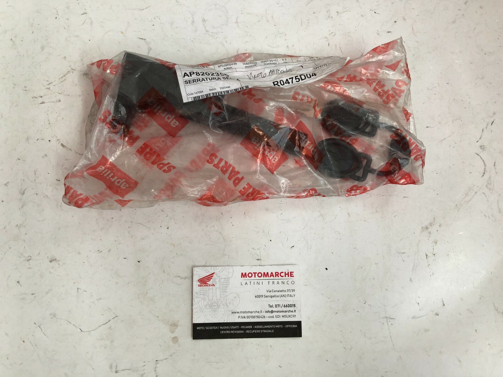 Serratura Sella Scarabeo 50 Net (motore Piaggio ) Aprilia 8202355