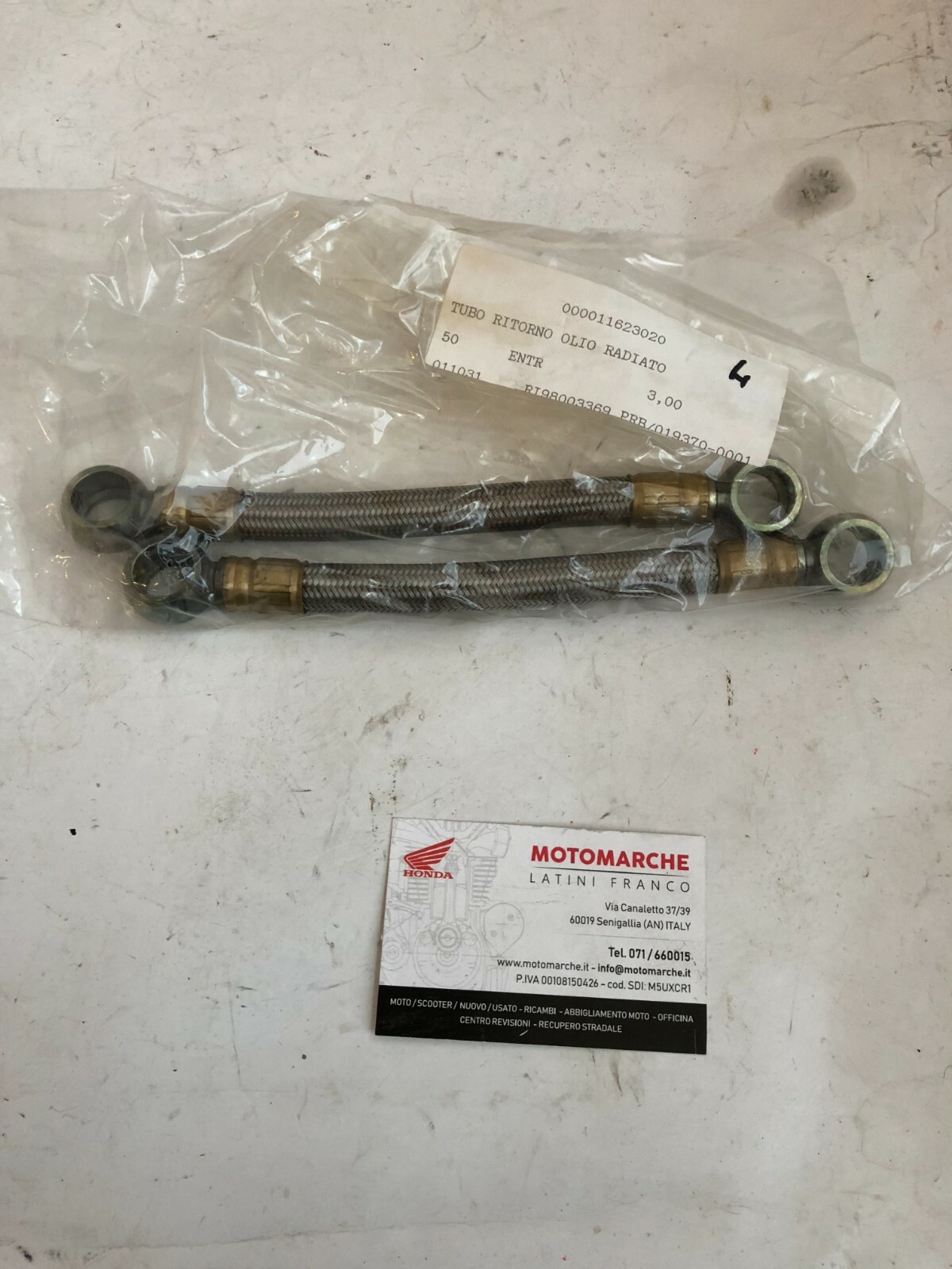 Tubo Uscita Radiatore Olio V10 Centauro - Sport Corsa MotoGuzzi GU01162302
