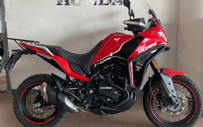Moto Morini X-Cape 650 del 2023, uniproprietario, con soli 12.721 km, condizioni pari al nuovo e garanzia 12 mesi.